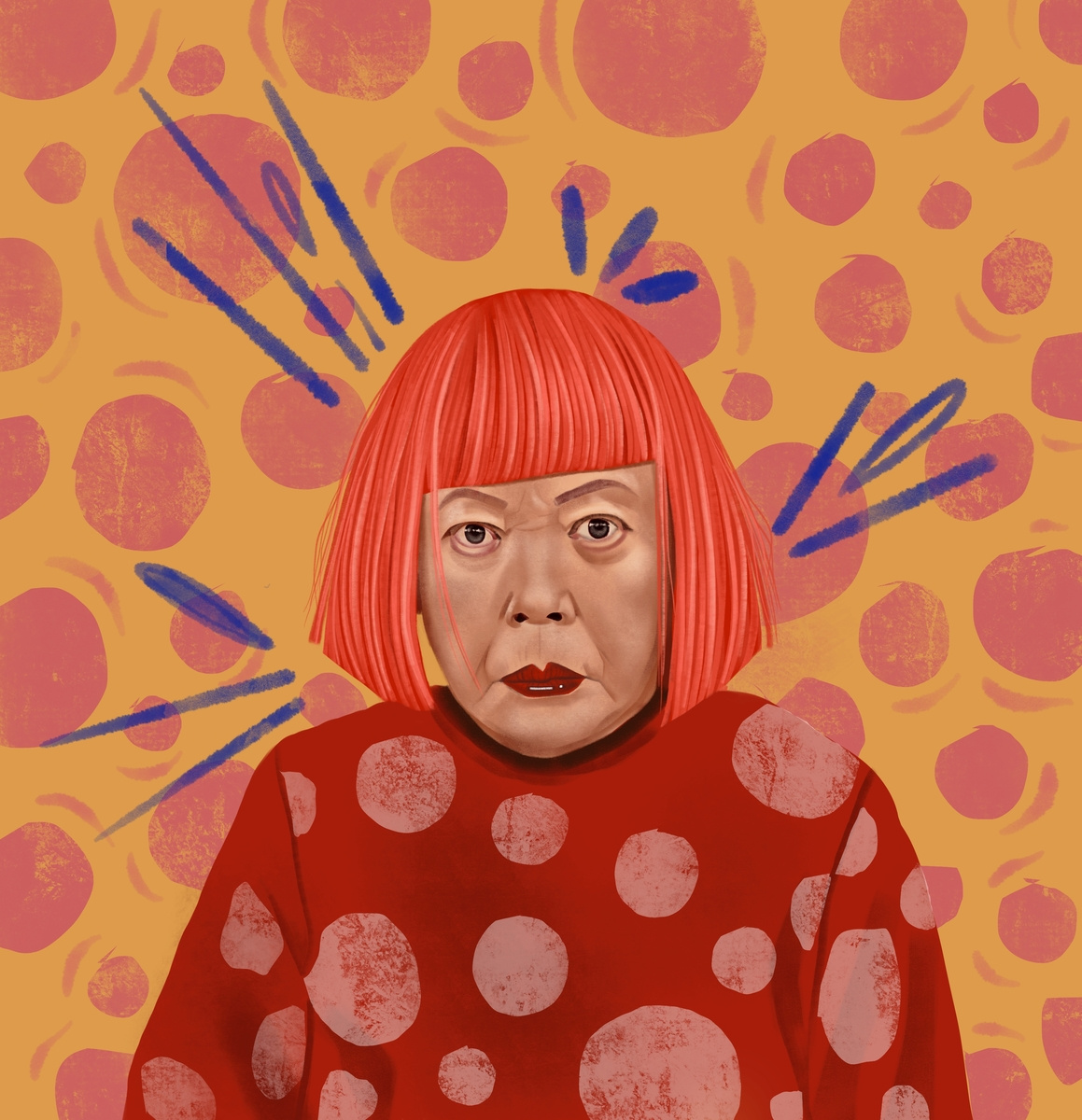 Yayoi Kusama by Natalia Agatte on Dribbble