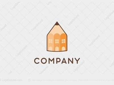 Home Pensil Logo apartment awesome busines company company logo creative design general home hotel house inspiration logo logo design logos motel pencil real estate simple design unique