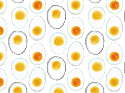 Eggsperiment eggs fabric food france illustration pattern picnic summer vectors watercolor