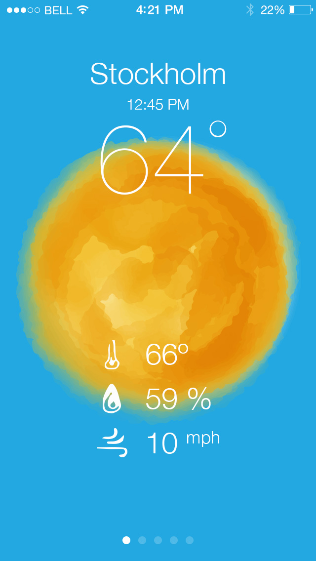 Apple Weather Reimagined UI by Kate England on Dribbble