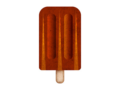 Fudgesicle Icon Design brown creamsicle flat design ice cream icon lolly mac osx popsicle summer windows