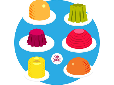 Hello Jell-O icons illustration jelly jelly o sketches vector art vectors