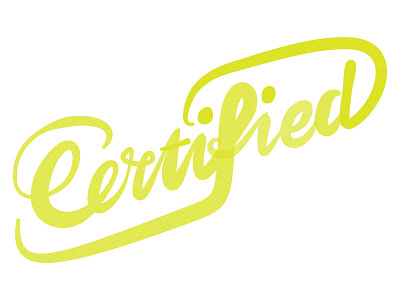 Certified branding hand lettering hand writing logos logotypes