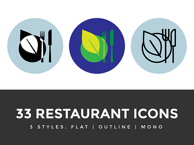 Restaurant Food Menu Icons