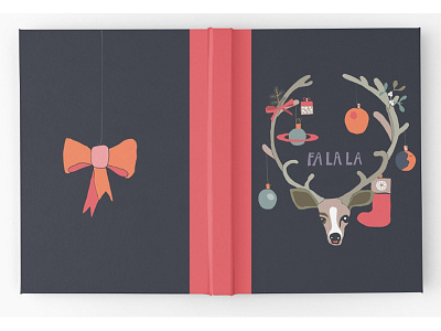 Fa La La hardcover journal