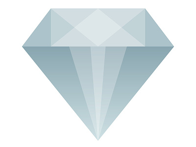 Semi-Flat Diamond Icon geometric gradient icon ios semi flat