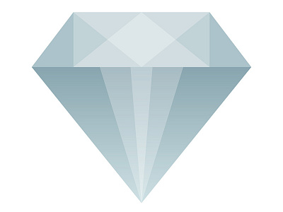 Semi-Flat Diamond Icon