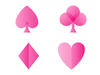 Playing Card Icons clubs diamond heart icons playing card spade symbols