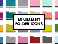 Minimalist Folder Icons