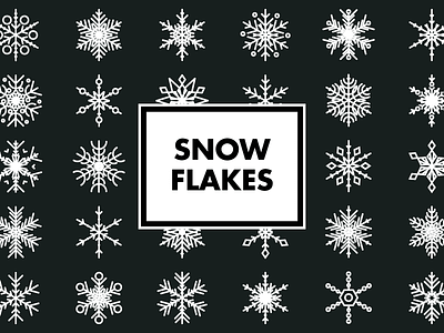 Snowflake Icons cold icons line art line icons logos snow snowflakes weather winter