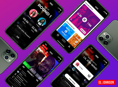 Verzuz App Concept app app concept app design app ui design live stream app mobile app mobile app design music app streaming app ui ux weekend ux weekend ux challenge