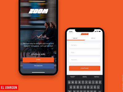 Zoom App Concept - Sign-Up