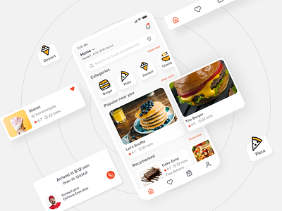 Dribbble food app food delivery app online shop ui ux user interface design userinterface
