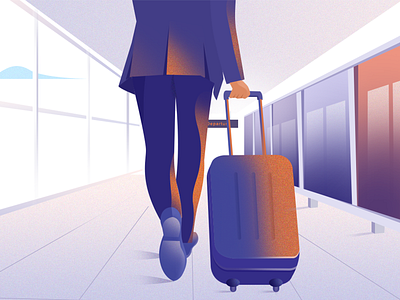 Business airport business man graphics illustration vector
