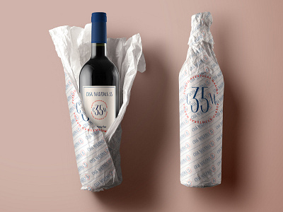 Wine bottle and wrapper