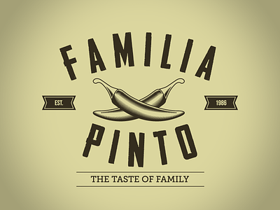 Familia Pinto Logo chilli clean familia family hipster logo retro rielly sauce shane simple vector vintage
