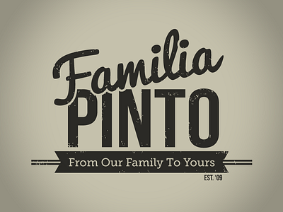 Familia Pinto Logo distressed familia logo lonely viking retro sauces shane rielly vector vintage