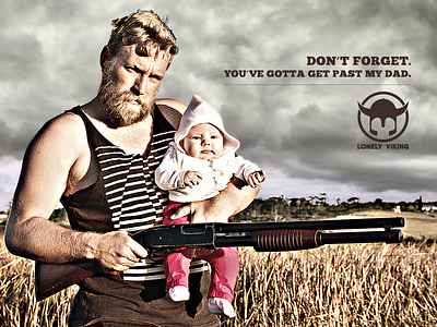 Don't Forget branding dad daughter lonely viking personal project photography poster shane rielly shotgun