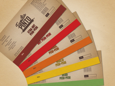 Familia Pinto Peri-Peri Sauce Labels