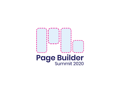 Page Builder Summit - Stacked Logo beaver builder elementor logo logo design lonely viking online summit oxygen builder page builder wordpress wordpress page builder