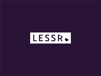 LESSR (Boxed) branding design logo logo design lonely viking monotone shane rielly typography vector