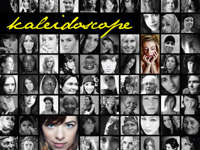 Kaleidoscope images poster women