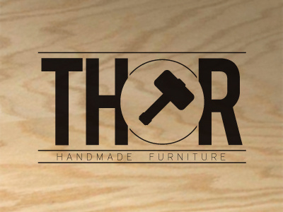 Thor furniture logo wood