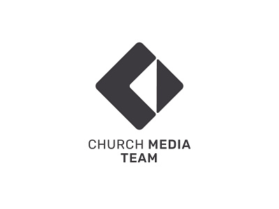 Church Media Team Logo agengy branding c logo church church branding church logo logo logo design lonely viking monotone shane rielly vector