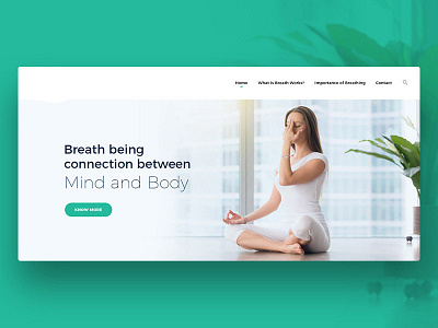Yoga Webpage adobe photoshop cc