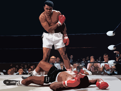 The Greatest ali boxing champion design fight greatest history iconic illustration knockout muhammad muhammad ali photoshop shapes sketching sports victory win