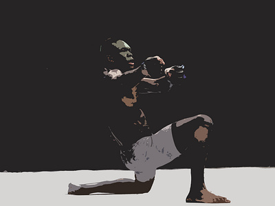 Rambo - Israel Adesanya (Stylebender) adesanya celebration champion dance design fight gun illustration israel minimalism minimalist mma photoshop rambo shapes sketching stylebender ufc victory win