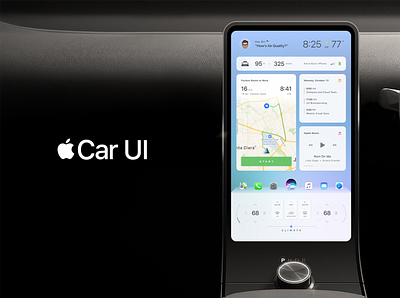 Apple Car UI Concept apple car automobile car infotainment ios user interface
