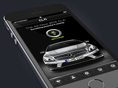 Mercedes-Benz CLA Mobile App app cla iphone mercedes benz mobile ui ux