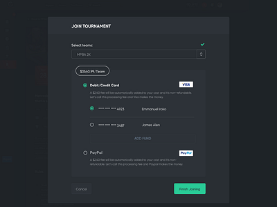 Geekeletes 2.0 clean dark theme dark theme dark ui game minimalistic payment payment method payments startup tournament hosting web application