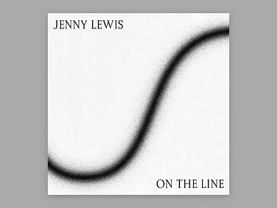 8 – Jenny Lewis album cover halftone illustration texture typography