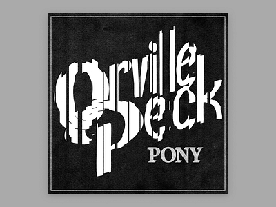 5 – Orville Peck album cover halftone illustration typography