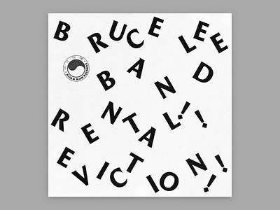 3 – Bruce Lee Band album cover experiment halftone illustration texture typography