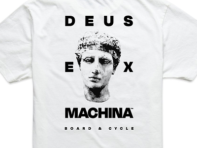 Deus bust degular filter graphic design halftone minimal sans serif shirt design stipple streetwear t shirt design texture