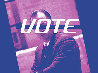vote 2020 - 2 experiment halftone photo texture typography vote
