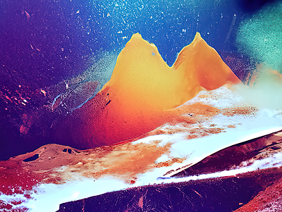 Cosmic mountains 1 ai generated diffusionclip experiment generative texture