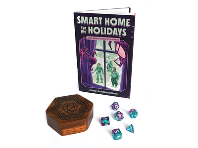 Smart Home for the Holidays Role-Playing Game book design game holiday illustration rpg ttrpg typography
