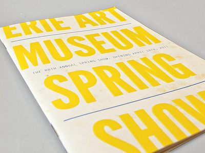 Spring Show Guide art museum book design booklet guide handout museum print design spring show