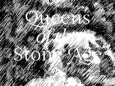 2017 #6 album cover illustration music paper queens of the stone age scan textures typography