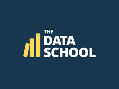 The Data School logo analytics branding business intelligence data data science education identity learning logo school