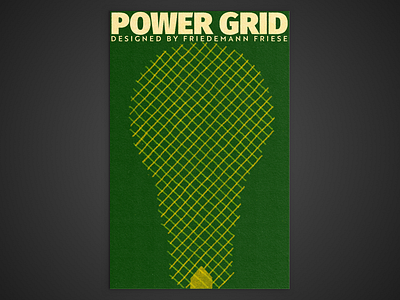 Board Game Poster Series – #2 Power Grid board game dots game grid halftone pattern poster power print true grit texture