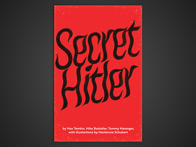 Board Game Poster Series – #7 Secret Hitler board game cooperative game dots halftone hidden identity identity parties politics poster print secret true grit texture