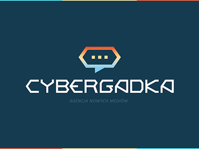 Cybergadka agency brand branding design logo social typography vector