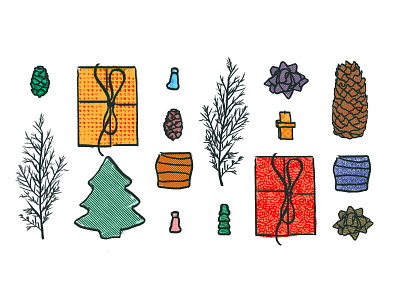 christmas icon christmas design graphic illustration ui