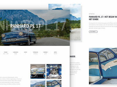 Classic Cars car classics panhard web design website