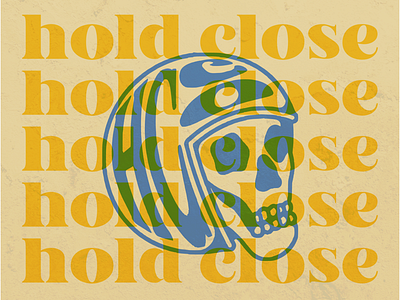 Hold Close affinity badge branding close color designer hold illustration logo motorcycle skull vector